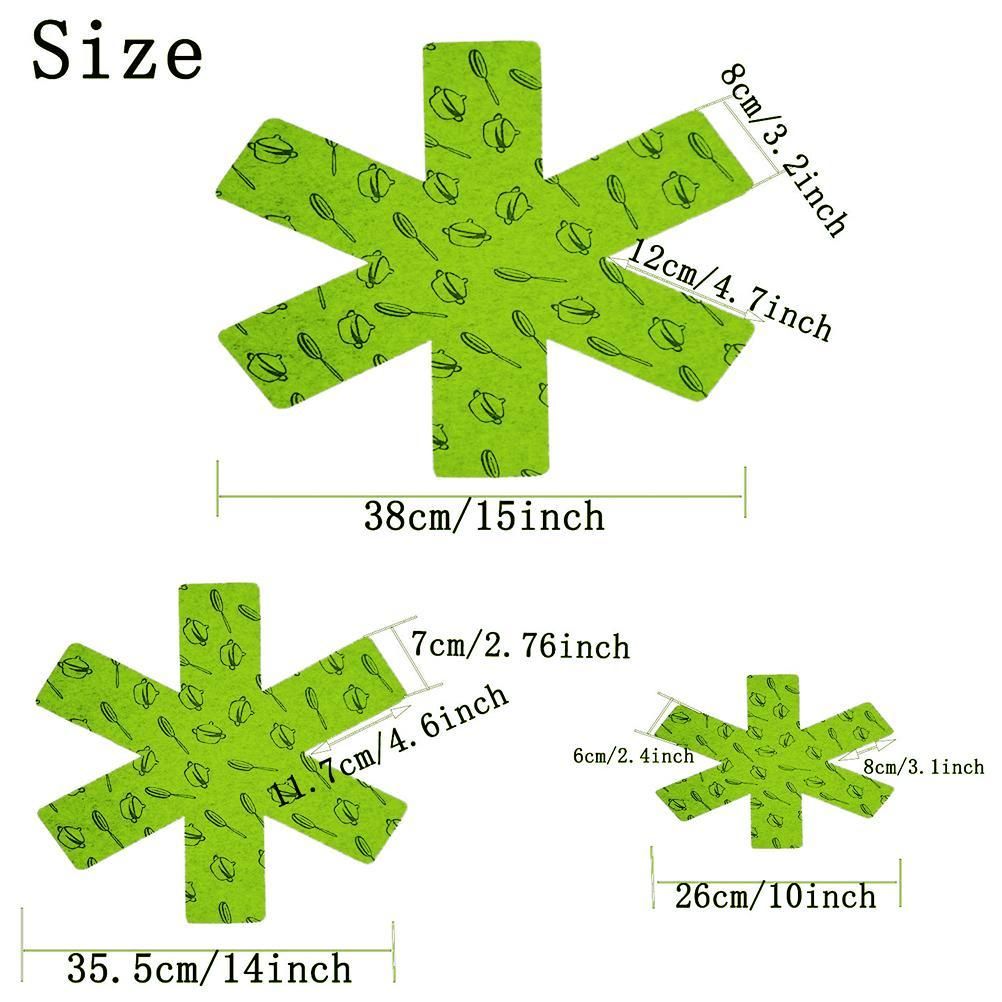 12pcs Pot Pan Protectors Non Woven Divider Pads Reusable Pot Protection Pads for Storing Frying Pans Baking Trays