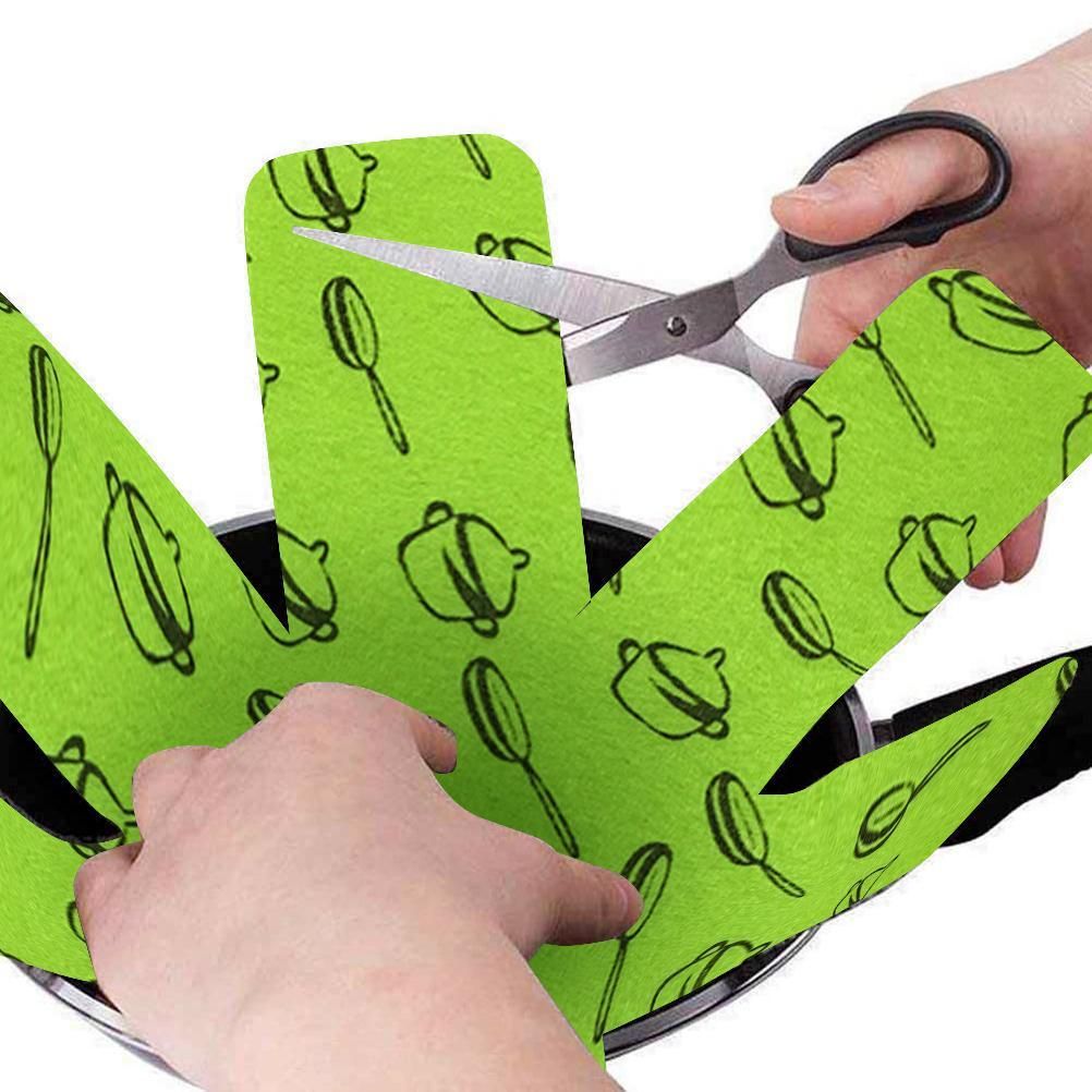 12pcs Pot Pan Protectors Non Woven Divider Pads Reusable Pot Protection Pads for Storing Frying Pans Baking Trays