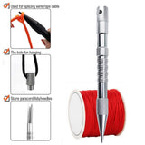 6/12 Pcs Umbrella Rope Knitting Needle Set Nail Paracord Needle Spike with Lacing Needles Fids