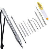 6/12 Pcs Umbrella Rope Knitting Needle Set Nail Paracord Needle Spike with Lacing Needles Fids - Low Angle