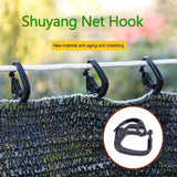 100 Pcs Shading Net Hooks Plastic Hanging Hooks for Greenhouse Shade Fabric