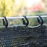 100 Pcs Shading Net Hooks Plastic Hanging Hooks for Greenhouse Shade Fabric