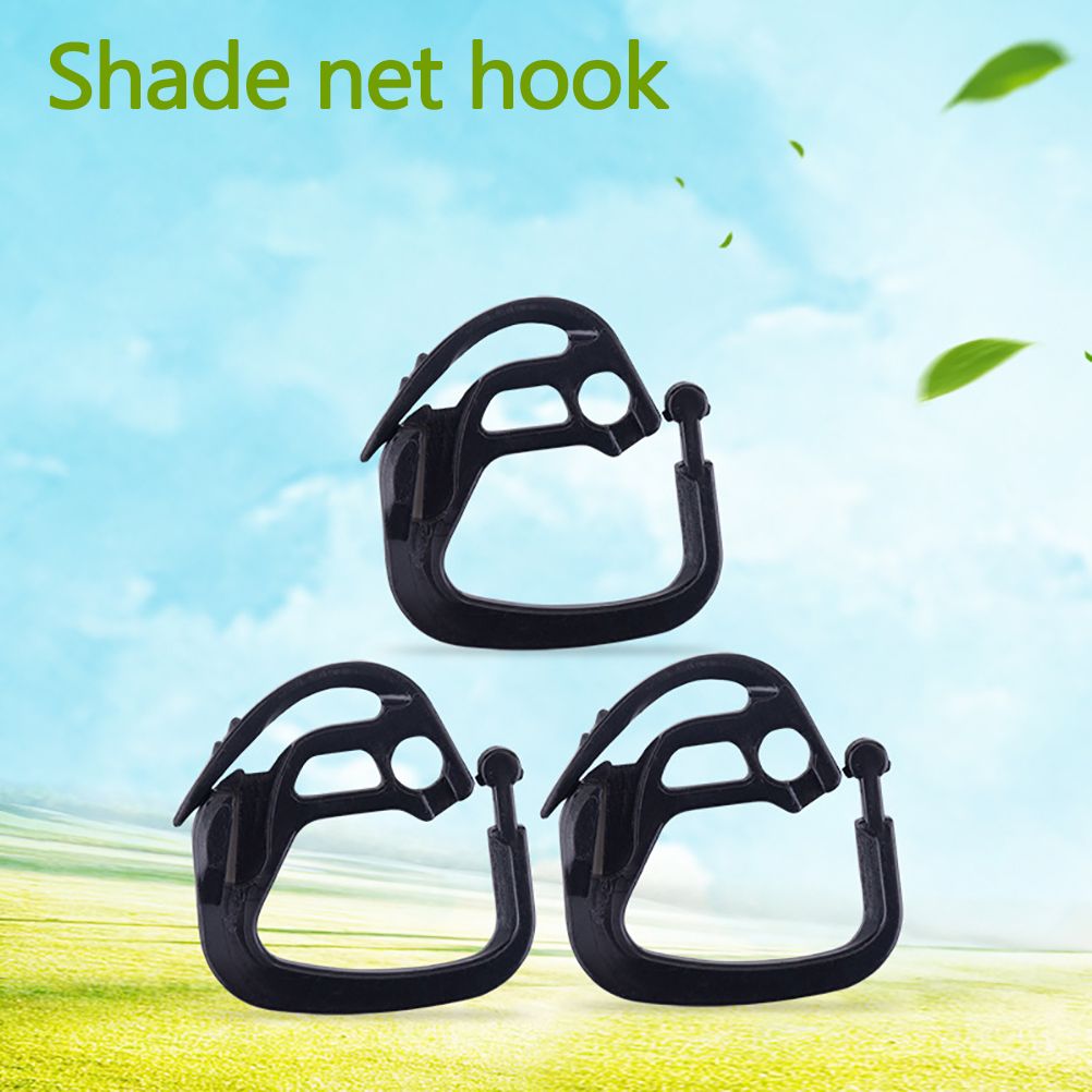100 Pcs Shading Net Hooks Plastic Hanging Hooks for Greenhouse Shade Fabric