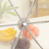 Mesh Screen Food Cover Tents Steel Wire Up Tents Kitchen Folded Food Dish Cover