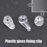 50PCS Glass Retainer Clips Glass Panel Clips Mirror Clips Non Slip Waterproof Transparent Fixed Buckle