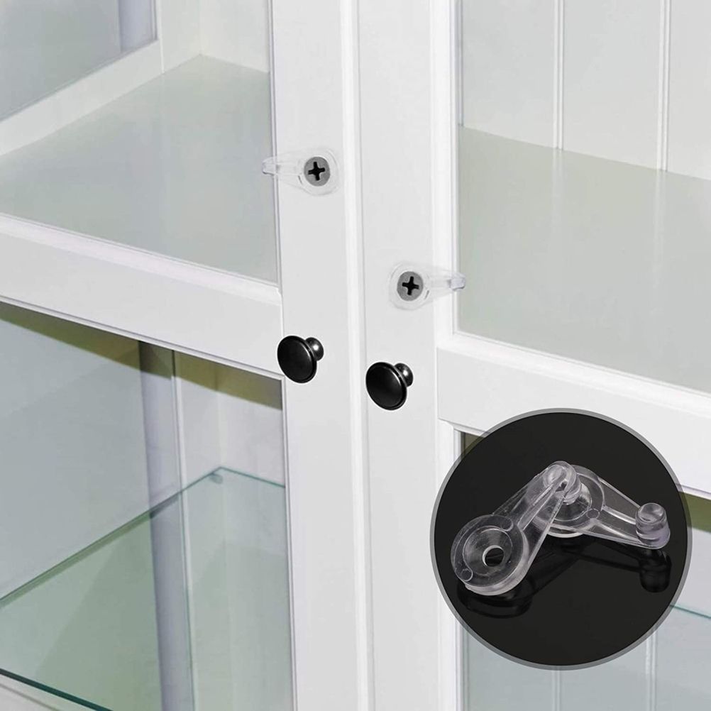 50PCS Glass Retainer Clips Glass Panel Clips Mirror Clips Non Slip Waterproof Transparent Fixed Buckle