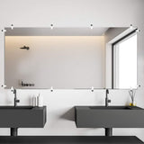 50PCS Glass Retainer Clips Glass Panel Clips Mirror Clips Non Slip Waterproof Transparent Fixed Buckle