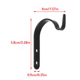 10Pcs Iron Garden Wall Light Hanging Flower Plant Hanger Pot Bracket Holder - Front View