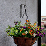 10Pcs Iron Garden Wall Light Hanging Flower Plant Hanger Pot Bracket Holder - 45-Degree Angle