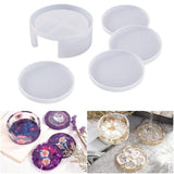 Coaster Mold Round Silicone Mold Cup Mat Epoxy Resin Mold Home Tabletop Decoration