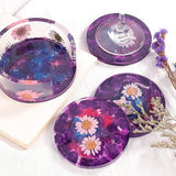 Coaster Mold Round Silicone Mold Cup Mat Epoxy Resin Mold Home Tabletop Decoration