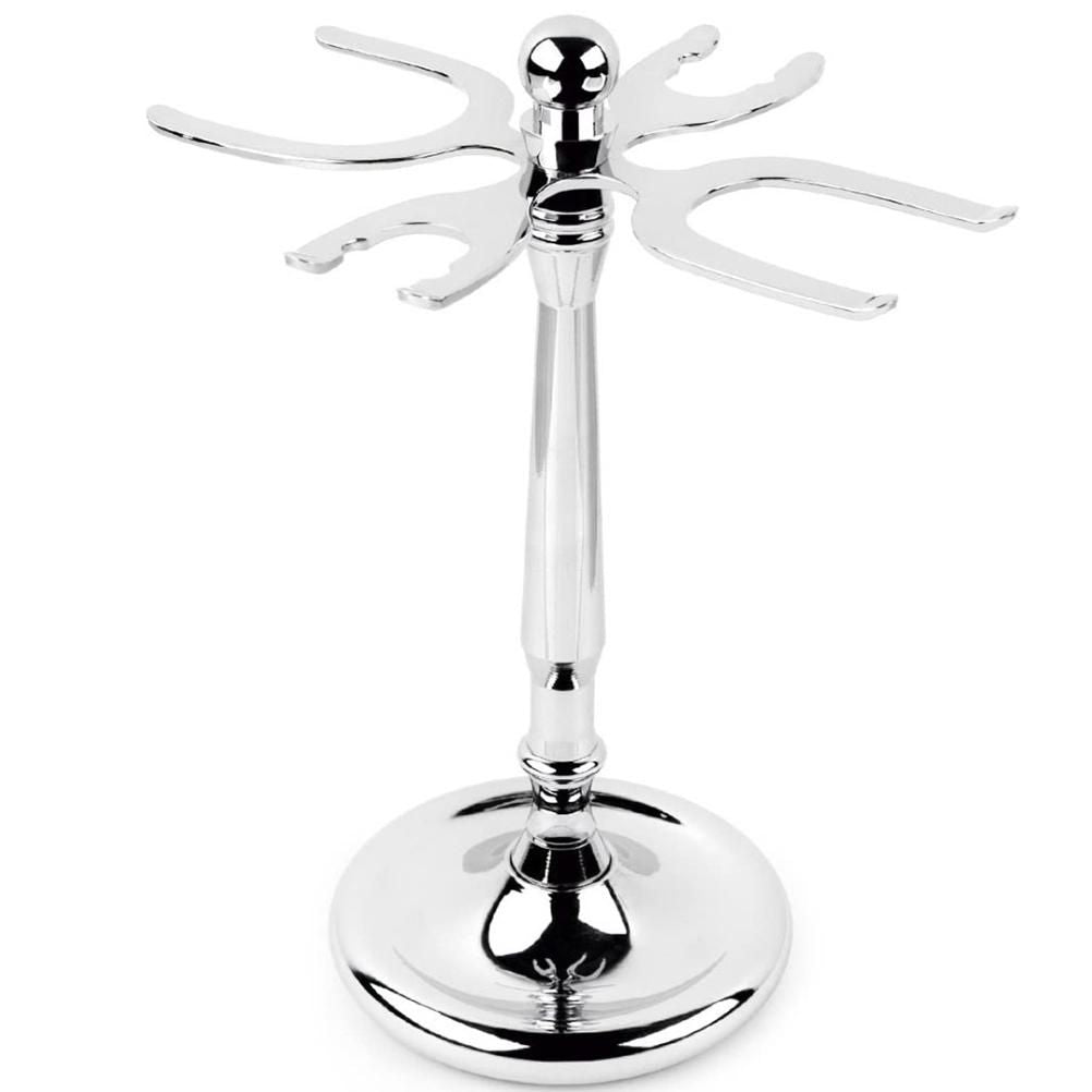 4 Prong Razor and Brush Stand Shaving Brush Holder Stand Tool Shaving Accessories