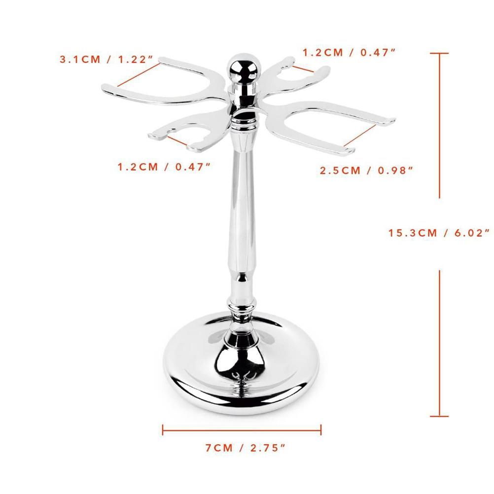 4 Prong Razor and Brush Stand Shaving Brush Holder Stand Tool Shaving Accessories