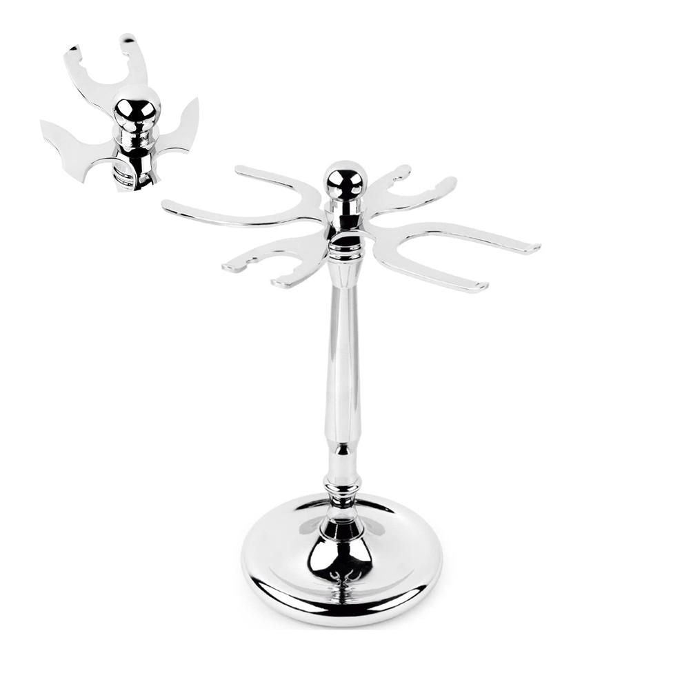 4 Prong Razor and Brush Stand Shaving Brush Holder Stand Tool Shaving Accessories
