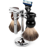 4 Prong Razor and Brush Stand Shaving Brush Holder Stand Tool Shaving Accessories