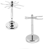 4 Prong Razor and Brush Stand Shaving Brush Holder Stand Tool Shaving Accessories - Low Angle