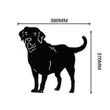 Metal Dog Decorative Garden Stakes Dog Silhouette Garden Decoration for Outdoor Lawn Ornaments Yard Sign