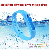 6Pcs Random Silicone Mosquito Repellent Bracelets Waterproof Anti Mosquito Band Bug and Insect Protection Wrist Bands for Adults and Kids - Side View