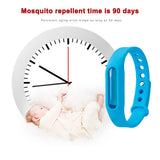 6Pcs Random Silicone Mosquito Repellent Bracelets Waterproof Anti Mosquito Band Bug and Insect Protection Wrist Bands for Adults and Kids - Close-Up Angle