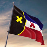 90x150cm Premium Flag for Lmanburg Flag Double Sided Printed Polyester L'Manberg Flag Indoor Outdoor Banner Decoration - 45-Degree Angle