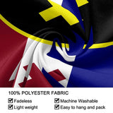 90x150cm Premium Flag for Lmanburg Flag Double Sided Printed Polyester L'Manberg Flag Indoor Outdoor Banner Decoration - Close-Up Angle