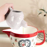 Ceramic Egg Yolk Egg White Separator Funny Egg White Separator Egg Divider Nose Egg Separator Dwarf Shape Egg Sieve Strainer