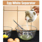 Ceramic Egg Yolk Egg White Separator Funny Egg White Separator Egg Divider Nose Egg Separator Dwarf Shape Egg Sieve Strainer