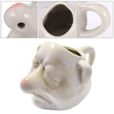 Ceramic Egg Yolk Egg White Separator Funny Egg White Separator Egg Divider Nose Egg Separator Dwarf Shape Egg Sieve Strainer