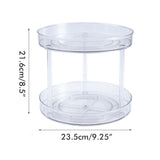 Transparent Kitchen Turntable Spice Organizer Rotatable Pantry Food Storage Container for Kitchen Cabinets