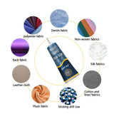 Secure Stitch Liquid Sewing Solution Kit Quick Bonding Fast Dry Stitchless Fabric Sewing Glue - Top-Down View