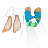 Easter Bunny Wreath Bunny Butt Ears Wreath Cartoon Bunny Shape Wreath Easter Door Decoration - Top-Down View