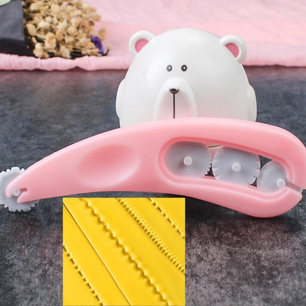 4PCS Fondant Cutter Embossing Rolls Cake Decorating Tool Fondant Roller for DIY Cake Decoration