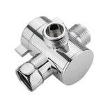 3 Way Shower Head Diverter Faucet Diverter Valve Bathroom Universal System Component Replacement Part Chrome Valves for Bathroom