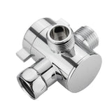 3 Way Shower Head Diverter Faucet Diverter Valve Bathroom Universal System Component Replacement Part Chrome Valves for Bathroom