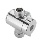 3 Way Shower Head Diverter Faucet Diverter Valve Bathroom Universal System Component Replacement Part Chrome Valves for Bathroom