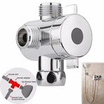 3 Way Shower Head Diverter Faucet Diverter Valve Bathroom Universal System Component Replacement Part Chrome Valves for Bathroom