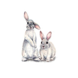 Easter Sticker Bunny Cartoon Wall Sticker Removable Wall Decor for Home Kindergarten