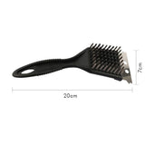 2Pcs BBQ Grill Brushes Stainless Steel Bristles Cleaning Brushes Barbecue Grill Brushes Scrapers