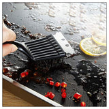 2Pcs BBQ Grill Brushes Stainless Steel Bristles Cleaning Brushes Barbecue Grill Brushes Scrapers - 45-Degree Angle