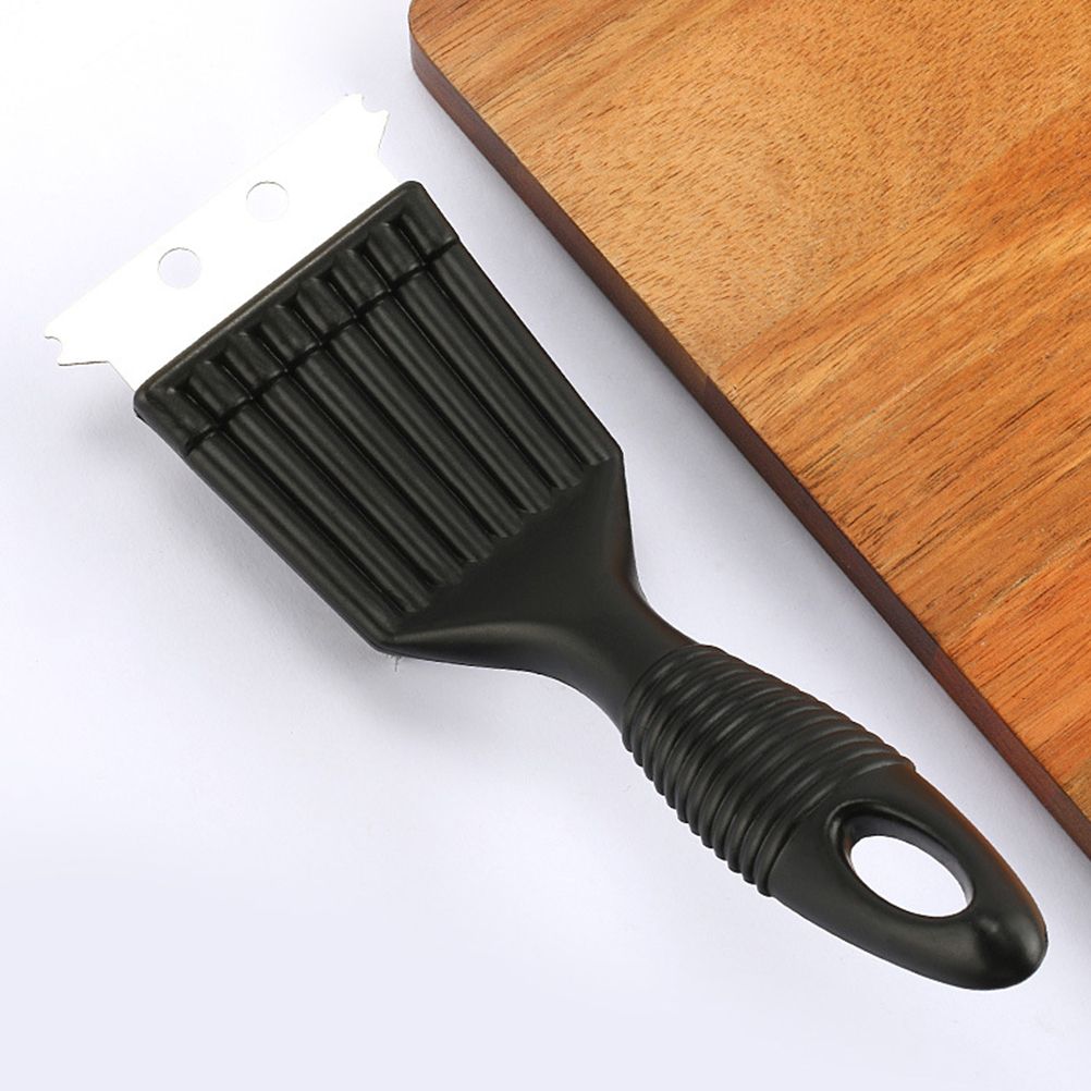 2Pcs BBQ Grill Brushes Stainless Steel Bristles Cleaning Brushes Barbecue Grill Brushes Scrapers