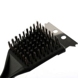 2Pcs BBQ Grill Brushes Stainless Steel Bristles Cleaning Brushes Barbecue Grill Brushes Scrapers