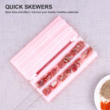 Barbecue Meat Skewer Tool Handheld Meat Skewer Device Portable Barbecue Kebab Maker - Close-Up Angle