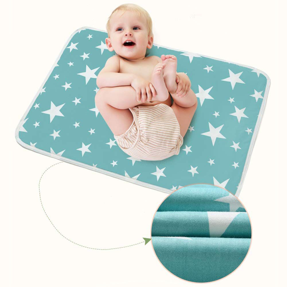 2PCS Waterproof Baby Crib Pad Leak Proof Infant Mattress Pad Soft Baby Mat