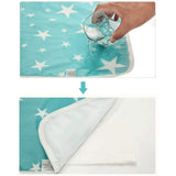 2PCS Waterproof Baby Crib Pad Leak Proof Infant Mattress Pad Soft Baby Mat - 45-Degree Angle