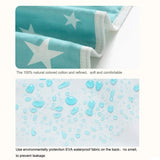 2PCS Waterproof Baby Crib Pad Leak Proof Infant Mattress Pad Soft Baby Mat - Rear View