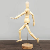 Drawing Mannequin Wooden Human Mannequin for Drawing and Painting 13cm Artistic Mannequin with Base and Flexible Body