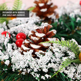 20cm/30cm/40cm Artificial Christmas Wreath Christmas Garland for Your Front Door Wedding Ceremony
