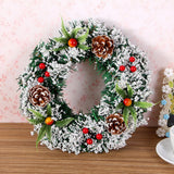 20cm/30cm/40cm Artificial Christmas Wreath Christmas Garland for Your Front Door Wedding Ceremony - Top-Down View