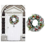 20cm/30cm/40cm Artificial Christmas Wreath Christmas Garland for Your Front Door Wedding Ceremony