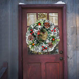 20cm/30cm/40cm Artificial Christmas Wreath Christmas Garland for Your Front Door Wedding Ceremony